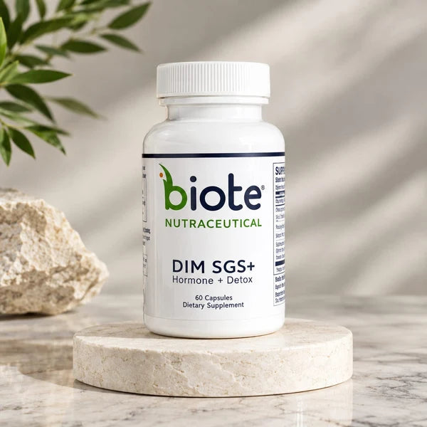 Biote Nutraceutical DIM SGS+ - Hormone + Detox Support - 60 Capsules - DIM Supplement for Hormone Balance