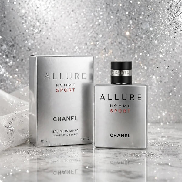 Chanel Allure Homme Sport Eau De Toilette For Men – 100ml | Silver Luxury Sporty Perfume | Fresh & Powerful