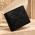 Louis Vuitton Monogram Shadow Bifold Wallet - Black Embossed Leather - LV Wallet with Box
