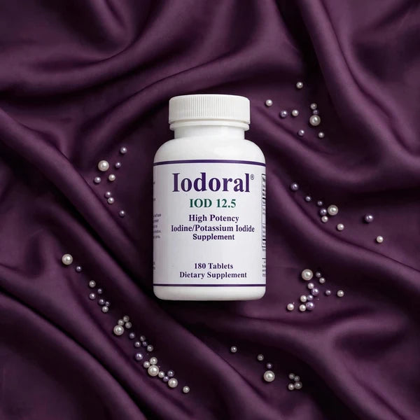 Iodoral IOD 12.5 - High Potency Iodine & Potassium Iodide Supplement - 180 Tablets | Thyroid, Breast & Hormone Support