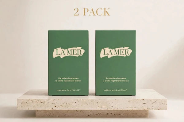 2 PACK - La Mer The Moisturizing Cream 100ml x 2 - 3.4 oz - la creme regenerante intense - Luxury Face Cream - Sealed