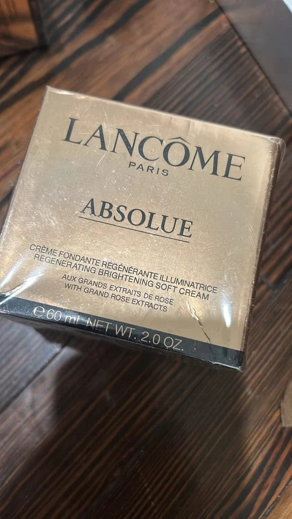 Lancôme Absolue Regenerating Brightening Soft Cream - Luxury Anti-Aging Face Moisturizer with Grand Rose Extracts