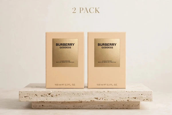 2 PACK - Burberry Goddess Eau de Parfum 100ml x 2 - 3.3 FL. OZ Each - For Women - Sealed Bundle - Total 200ml