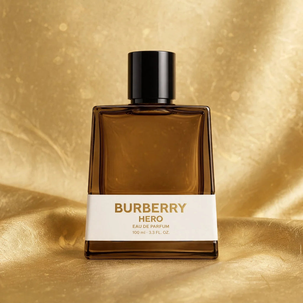 Burberry Hero Eau de Parfum for Men - 100ml / 3.3 FL.OZ. - Modern Woody Cedarwood & Benzoin - Luxury British Fragrance