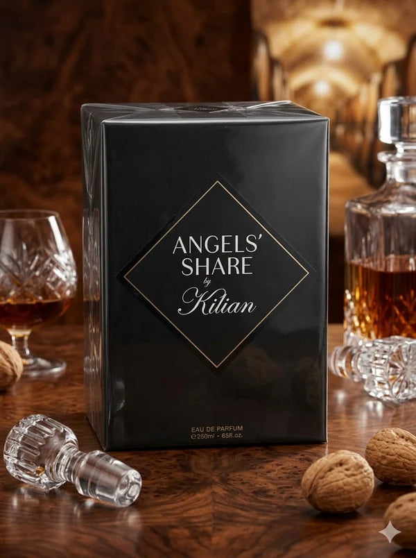 Angels' Share by Kilian Eau de Parfum 8.5 FL OZ / 250ml - Luxury Cognac & Vanilla Perfume - Refill