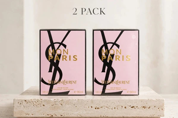 2 PACK - YSL Mon Paris Eau de Parfum 90ml x 2 - Yves Saint Laurent - For Women - Sealed Luxury Bundle - 180ml Total