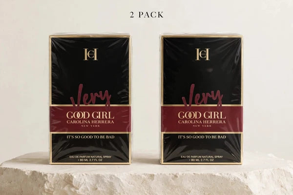 2 PACK - Very Good Girl by Carolina Herrera Eau de Parfum 80ml x 2 - 2.7 FL OZ Each - It's So Good To Be Bad - Sealed